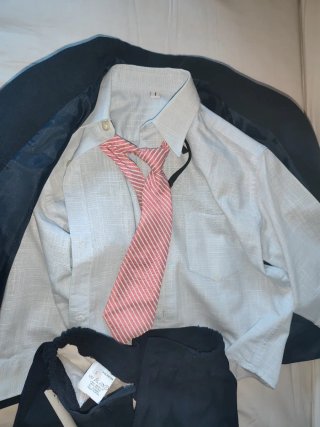 Traje azul chaqueta y pantalón niño ceremonia