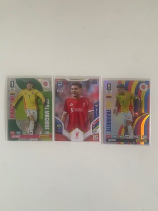 3 Cromos Panini de Luis Díaz