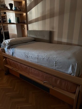 Cama nido de madera con cama inferior y 4 cajones