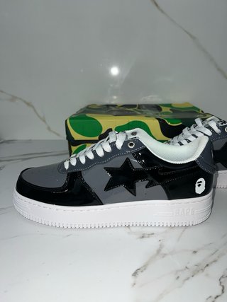 Zapatillas BAPE Bapesta Negro y Gris