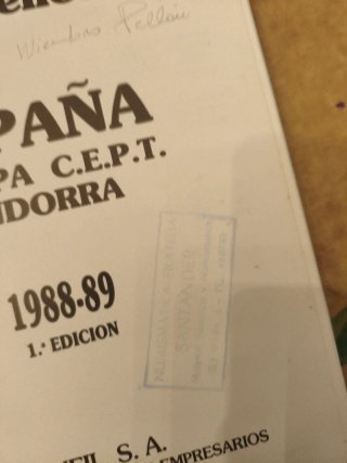 Catálogo Sellos España Europa Andorra 1988-89