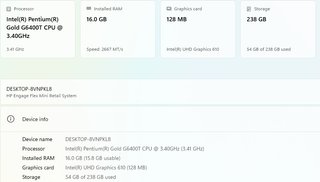 HP Engage Flex Micro PC G6