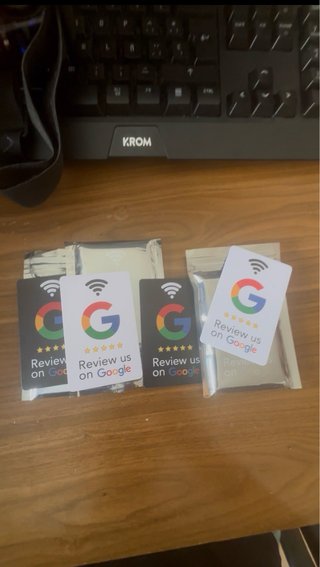 Tarjetas NFC Google Review.