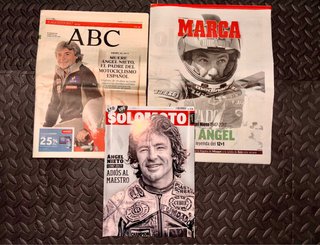 Angel Nieto lote periodicos revista