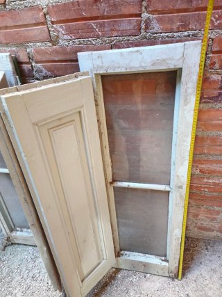 Ventana Antigua Madera Retro (2 Hojas) Cristal