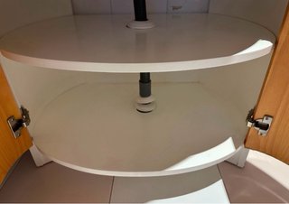 Mueble de baño madera y mármol
