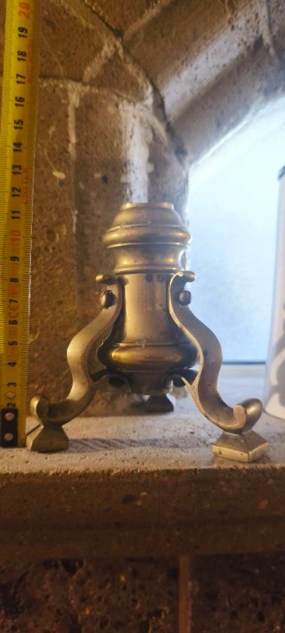 Base Treppiede Ottone Massiccio