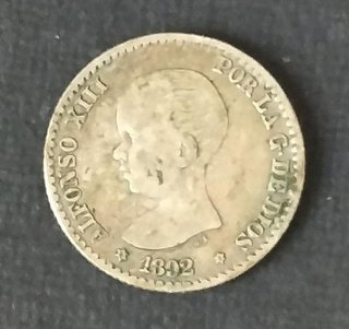 Monedas Plata Alfonso XIII 1892-1927