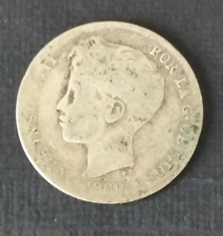 Monedas Plata Alfonso XIII 1892-1927