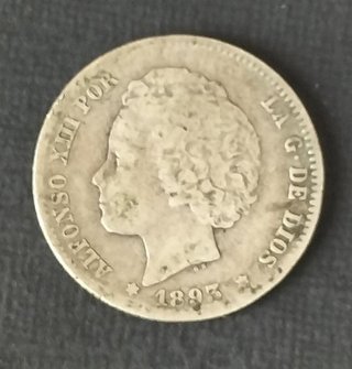 Monedas Plata Alfonso XIII 1892-1927