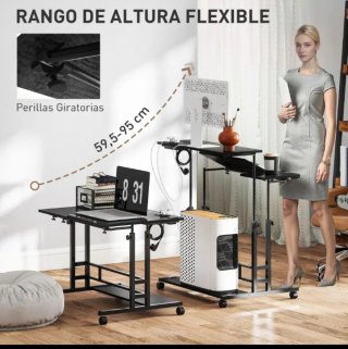 Escritorio Elevado Ajustable Negro