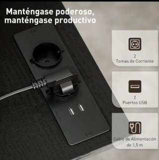 Escritorio Elevado Ajustable Negro