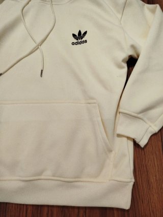 Sudadera Adidas Beige con Gorro