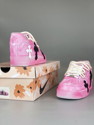 Nike Air Force 1 personalizadas rosa