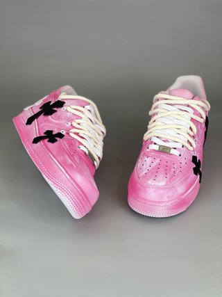 Nike Air Force 1 personalizadas rosa