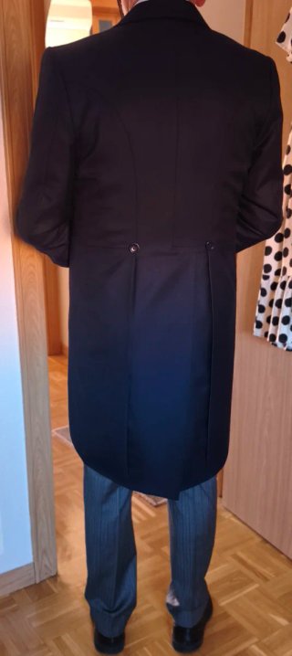 Traje de boda negro y gris