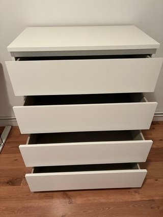 Cómoda Ikea Blanca 4 Cajones