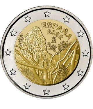 MONEDA CONMEMORATIVA 2€ ESPAÑA 2022. GARAJONAY