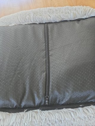 Cama perro antiestrés suave gris