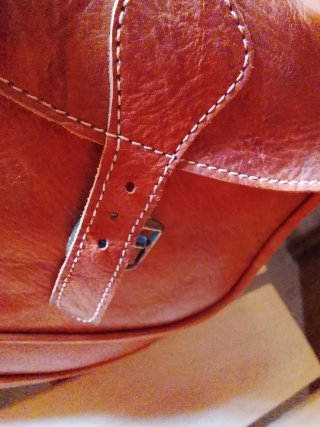 Mochila de cuero grande nueva