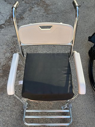 Sillon inodoro aluminio con ruedas