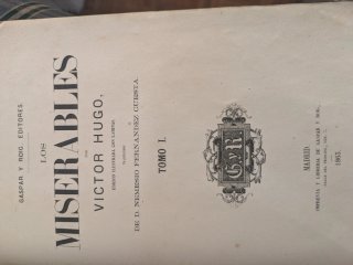 Los Miserables 1863 Gaspar y Roig + Lote 9 Libros
