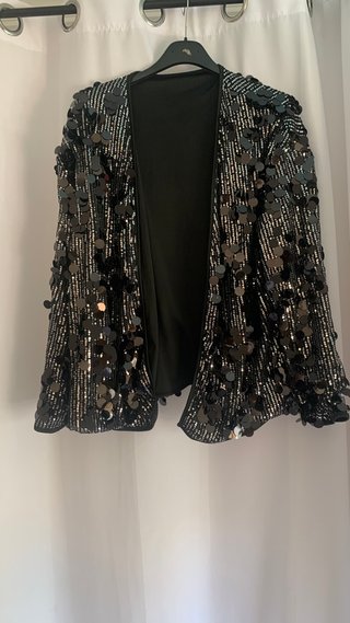 Chaqueta con Lentejuelas Negras