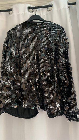 Chaqueta con Lentejuelas Negras