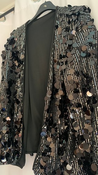 Chaqueta con Lentejuelas Negras
