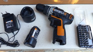 Taladro Batería Worx 12V + Cargador + Batería