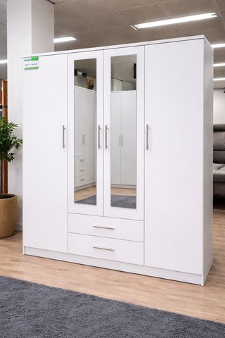 Armario 4 Puertas con 2 Cajones Nuevo