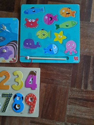 Pack 3 Juegos didácticos infantiles madera