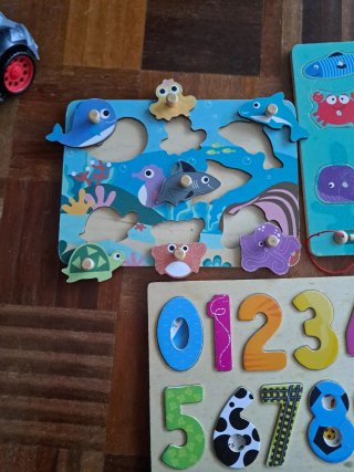 Pack 3 Juegos didácticos infantiles madera