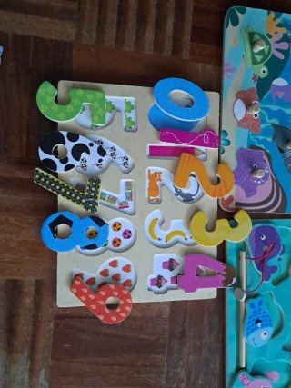 Pack 3 Juegos didácticos infantiles madera