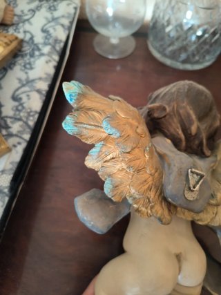 Pareja de Querubines de ceramico