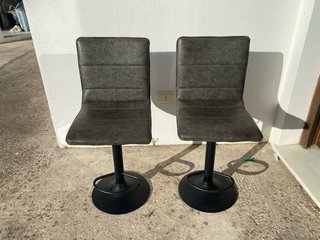 2 Taburetes Altos Negros