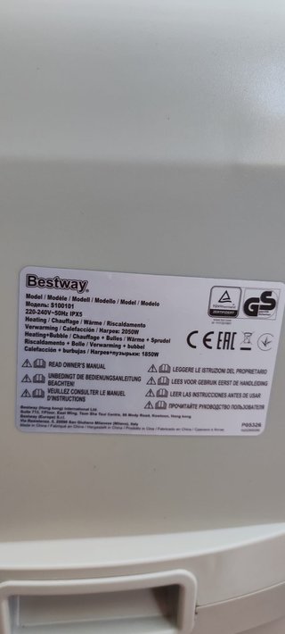 Unidad de bomba/calefactor Bestway Lay-Z-Spa