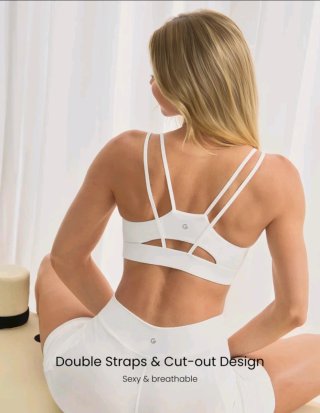 Top deportivo Glowmode blanco XS