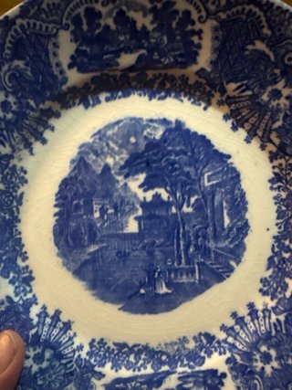 Plato La Cartuja Azul