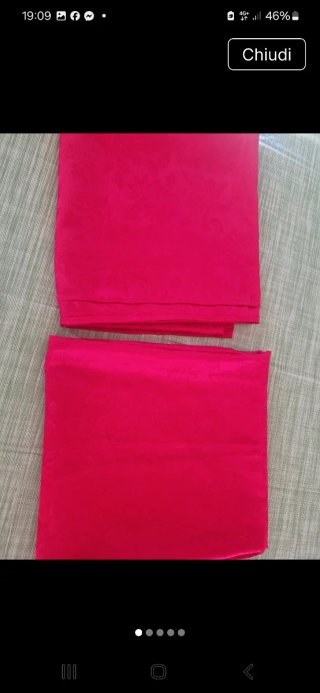 2 Tovaglie Quadrate Natalizie Rosse