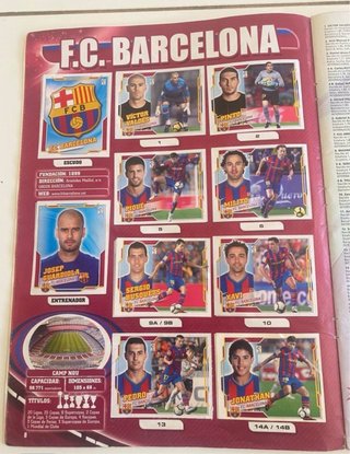 Álbum de cromos Liga 2010 2011 completo