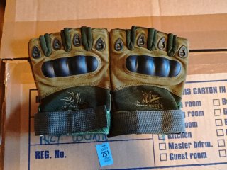 Guantes Tácticos Verano Marrón y Verde