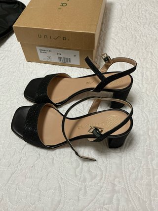 Sandalias Unisa Moraty Ev Talla 37 Negras