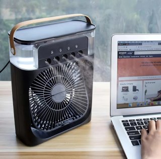 Ventilador Portátil con Humidificador
