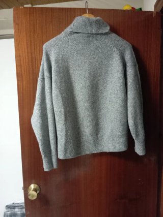 Jersey Gris Cuello Vuelto H&M Talla M