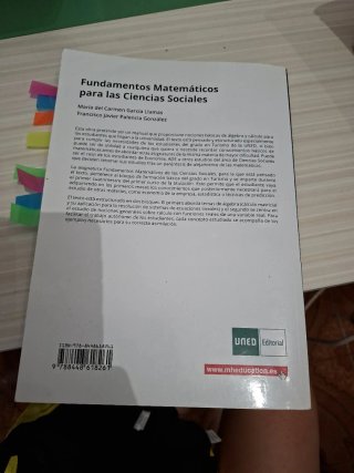 Fundamentos matemáticos para ciencias sociales