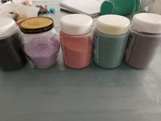 Set de 5 Botes de Arena Perfumada para Cenicero