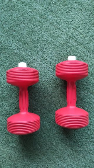 Coppia Manubri Rossi Lineaflex 10 kg