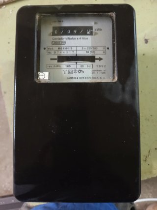Contador Eléctrico Antiguo Landis & Gyr