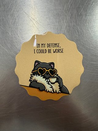 Imán para nevera con diseño de gato